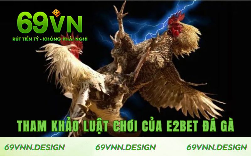 Tham khảo luật chơi của E2BET đá gà